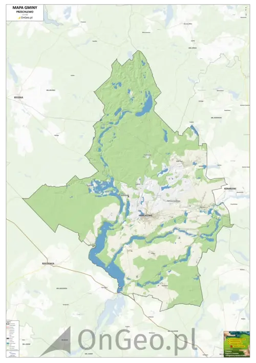 Mapa gminy Przechlewo